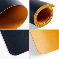 En stock tapis de souris antidérapant tapis de bureau pour ordinateur portable pliable en cuir Pu