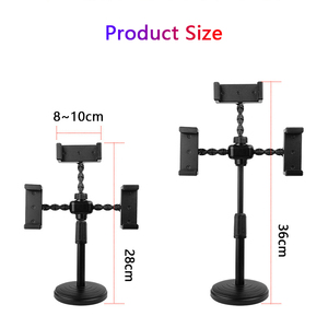 Soporte para micrófono de mesa de escritorio con <span class=keywords><strong>base</strong></span> <span class=keywords><strong>redonda</strong></span> de buena calidad, soporte para micrófono con Clip, - Product Image 4