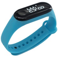 Jam Tangan Digital LED Layar Sentuh Pabrik Logo Kustom 2025, Gelang Elektronik Tahan Air untuk Pria dan Anak-Anak
