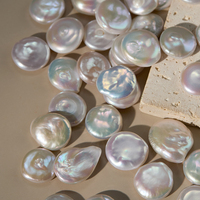 Perles naturelles en gros, qualité AA, perles Keshi blanches irrégulières, perles en vrac, taille supérieure à 17 mm - Grande taille