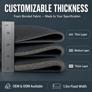 <span class=keywords><strong>Tissu</strong></span> en mousse à mémoire de forme laminée pour intérieur automobile, matériau en <span class=keywords><strong>éponge</strong></span> collée résistant à la chaleur pour plafond de voiture et usage extérieur (vente en gros) - Product Image 6
