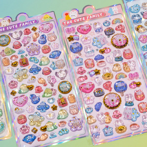 Pegatinas 3D en Relieve de Gatito, Conejo y <span class=keywords><strong>Shiba</strong></span> <span class=keywords><strong>Inu</strong></span>, Pegatinas de Cristal 3D para Niños, Manualidades, Recompensas Educativas, Decoración de Teléfonos - Product Image 4
