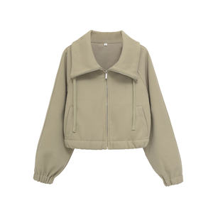 ZEVITY Conjuntos de pantalones con capucha lisos informales <span class=keywords><strong>para</strong></span> mujer, sudaderas con cremallera de <span class=keywords><strong>manga</strong></span> larga, abrigos, pantalones de pierna ancha con cordón, <span class=keywords><strong>trajes</strong></span> de oficina <span class=keywords><strong>para</strong></span> mujer - Product Image 2