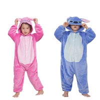 Nouvel ensemble de pyjamas en flanelle à capuche pour enfants, motif animaux de dessin animé, respirant et confortable, vêtements d'intérieur assortis