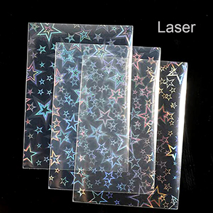 Manicotti per carte in plastica PP all'ingrosso effetto Laser rotto vetro gemma ologramma maniche per carte - Product Image 4