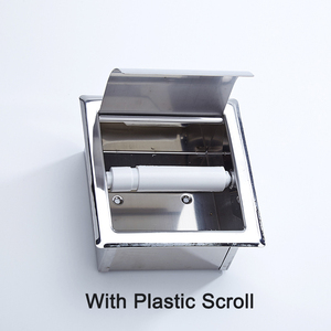 Accessori Bagno HF: Porta Carta Igienica da Incasso in Acciaio Inox Impermeabile con Coperchio per Bagno e Hotel - Product Image 4