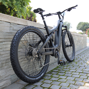 Derniers produits de vélos électriques Kirin Emtb Vélo de montagne électrique avec dérailleur 9 vitesses Cadre de vélo en carbone <span class=keywords><strong>VTT</strong></span> Vélo de montagne 29 pouces - Product Image 1
