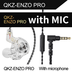 Écouteurs filaires QKZ ENZO PRO de qualité supérieure, casque audio Hifi détachable 3,5 mm <span class=keywords><strong>avec</strong></span> micro et basses pour <span class=keywords><strong>iPhone</strong></span>, sport et gaming - Product Image 5