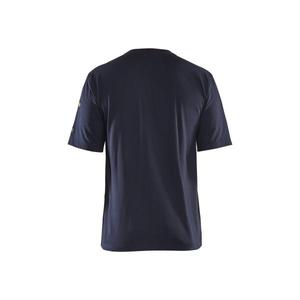 BLAKLADER - 348217378900S <b>Flame</b> resistant t-<b>shirt</b> Navy blue - EAN 7330509726426 <b>FLAME</b> RESISTANT WORKWEAR - Product Image 2