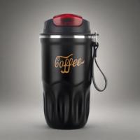 Nouvelle tasse à café portable mignonne pour étudiant, en acier inoxydable 316, avec couvercle, pour les voyages