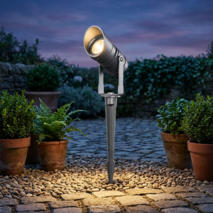 Lumière LED de jardin paysagère à piquet, étanche IP67, en aluminium, AC 85-265V, blanc chaud, 3W, CRI 82, 500 lumens, 60° de faisceau - Product Image 2