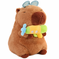 Peluche Capybara Super Douce en Coton PP, Jouet Rembourré Unisexe Fabriqué en Chine