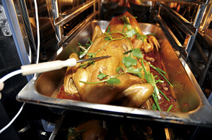 Thương mại bánh mì nướng gà 20 khay đối lưu sử dụng tự làm sạch gas điện hấp Combo Combi lò Tabletop với hơi nước - Product Image 5