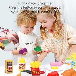 Contador de supermercado FiveStar para niños, carrito de compras de caja registradora preescolar de plástico con juego de simulación para niños - Product Image 6