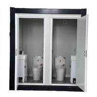 Bagno Portatile Prefabbricato di Lusso, Toilette Container Monolocale, Servizi Igienici Pubblici Smontabili