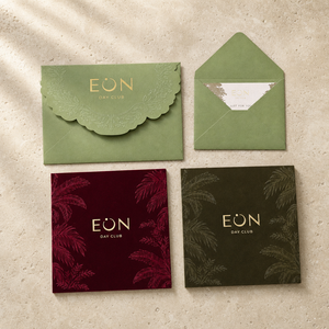 Suite di Inviti Matrimoniali di Lusso Personalizzati in Velluto Bordeaux e Verde Oliva con Busta Stampata a Caldo per Certificati <span class=keywords><strong>Regalo</strong></span> per Feste - Product Image 2