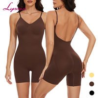 LYNMISS Gainant Body Femme Dos Nu Entrejambe Ouvert Sans Couture – Fourreau Amincissant Ferme Grandes Tailles
