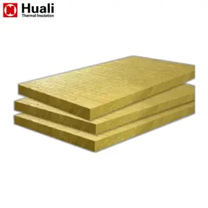 150Kg/M3 50Mm Rock Wool Slab Aluminum Foil Phải Đối Mặt Khoáng Len Ban Đá Len Panel