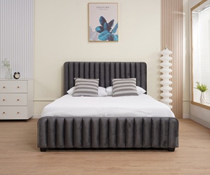 Design moderno 140x200 letti in velluto popolari letti imbottiti per <span class=keywords><strong>letto</strong></span> da <span class=keywords><strong>letto</strong></span> 140x200 - Product Image 3