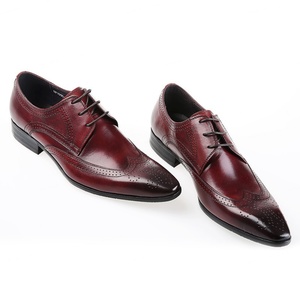Chaussures en cuir pour hommes de style britannique avec motif gaufré, chaussures de travail pour hommes, chaussures en cuir décontractées de haute qualité, grandes tailles - Product Image 4