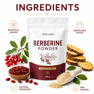 Extracto de Berberina 100% Puro en Polvo de Fitosomas 500mg 150g, Suplemento Halal Certificado para Apoyo Inmunológico en Adultos, ¡Oferta! - Product Image 5