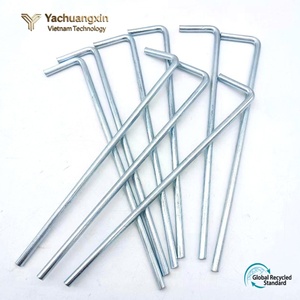 สมอบกเหล็กกล้าไร้สนิมยี่ห้อ Yachuangxin ขนาด 13 นิ้ว รูปตัว L สำหรับตั้งแคมป์กลางแจ้ง คุณภาพอุตสาหกรรม ด้ามจับโลหะ ใช้ได้ทุกฤดู - Product Image 4