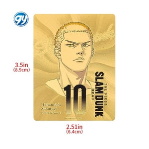การ์ดสะสมของขวัญอนิเมะ สลัมดังค์ ลอมโญ่  แบบเคลือบทอง สำหรับแฟนๆ - Product Image 6