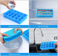 Congélateur fait maison boissons whisky bière outil sans BPA réutilisable durable facile à libérer bacs à glaçons en silicone flexibles