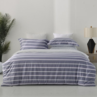 Prix d'usine pour un ensemble de draps, taille twin, couleur unie, édredons 100% coton, couvre-lit
