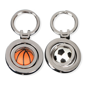 Móc Khóa Bóng Rổ Hàng Thủ Công Kim Loại Thể Thao - Product Image 1