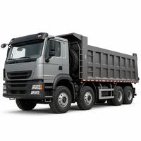 Truk Berat Diesel Baru HOWO NX 8x4 dengan Kemudi Kiri, Kamera Belakang, Kendaraan Tipper Konstruksi untuk Transportasi Material Pekerjaan Tanah