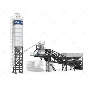 Petite centrale à béton mobile de 35 m3/h, centrale à béton électrique aux Philippines - Product Image 2