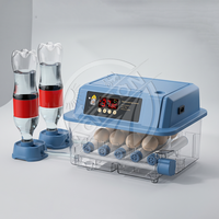 Nouvel incubateur d'œufs intelligent en plastique, capacité de 64 à 400 œufs, contrôle numérique de la température, retournement automatique pour un taux d'éclosion élevé