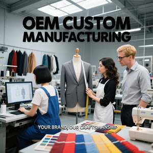 Service OEM Veste de costume pour homme en velours 100% coton à simple boutonnage, style britannique, col cranté, anti-froissement, personnalisable - Product Image 6