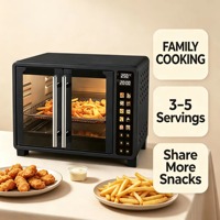 Four à friture numérique à air chaud 6 tranches, boîtier en plastique, capacité 11-20L
