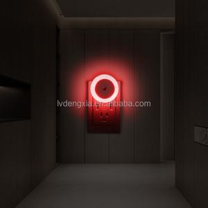 Lampe de nuit LED ronde électrique à brancher, lumières à capteur intelligent, mini lampes de nuit LED, lumière de couloir pour escalier - Product Image 3