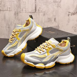 Chaussures pour hommes - Tendance été 2025 : Chaussures décontractées polyvalentes en maille respirante avec semelle souple et fonction de rehaussement confortable - Product Image 3