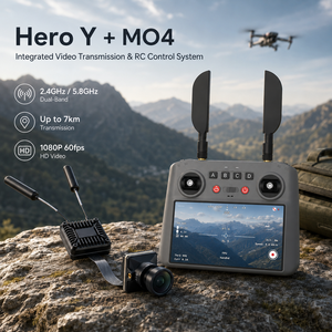 Sistema VTX HD <span class=keywords><strong>MO4</strong></span> Integrado con Video Remoto Hero Y de Transmisión de Banda Dual de 1500nit y 5.5 Pulgadas para Dron de Inspección y Vuelo Aéreo - Product Image 2