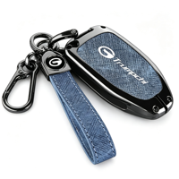 Étui de protection en alliage de zinc et cuir pour clé de voiture Trumpchi 2023 Emkco MAX GS8, porte-clés et accessoires de sac