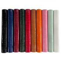 1.0mm cristal couleur unie crocodile motif cuir Faux cuir tissu en cuir synthétique pour bricolage faisant des sacs de canapé artisanat
