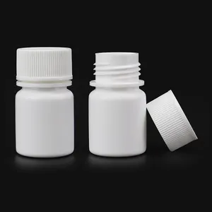 10ml 10cc 1oz HDPE Mini Small Portable White Powder Plastic Vitamin Pharmaceutical Medication Vials Capsule Pill Bottle