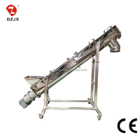 Konveyor Sekrup Tipe U DZJX Food Grade Tahan Api Anti-Bakteri Diameter Spiral 100-1250mm untuk Granul Pupuk