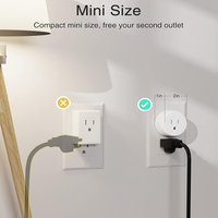Mini prise intelligente moderne WiFi compatible Alexa et Google Home avec minuterie Télécommande Source d'alimentation électrique
