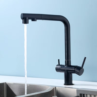 Robinet de cuisine extractible de qualité commerciale - Arc haut, nickel brossé, bec pivotant à 360°, montage sur comptoir, 1 poignée, design moderne