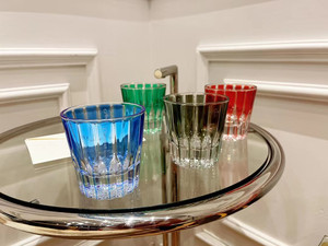 Juego de Cuatro Copas de Whisky y Vino de Cristal Austriaco con Diseño Clásico de Vetas Verticales, Elegantes Copas para Vino Tinto - Product Image 5