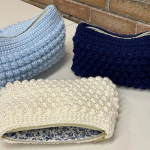 Bolsa Organizadora de Cosméticos de Viaje para Mujer, Hecha a Mano, Ecológica, Reutilizable, Personalizada, con Cierre, Duradera, de Algodón, Tipo Clutch - Product Image 6