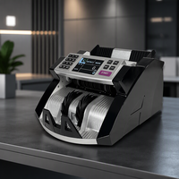 Compteuse-trieuse de billets de banque USD de qualité bancaire avec reconnaissance automatique LED, détection MG, 900 pièces/min, capacité du trémie 300 pièces