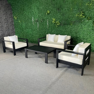 <span class=keywords><strong>Canapé</strong></span> de patio en aluminium KD, ensemble moderne de salon extérieur de hôtel, en coupe - Product Image 6