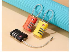 Candado de Combinación de Alta Calidad con Cable, 3 Dígitos, Aprobado por la TSA, Candado de Viaje con Licencia, Candado de Combinación para Camión - Product Image 3