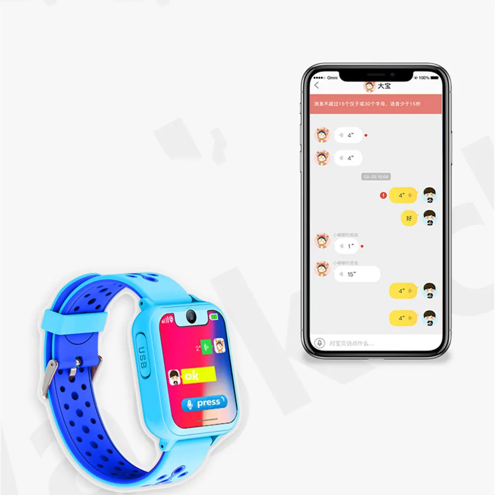 2022 Nieuwe Kinder Slimme Horloge Mobiele Anti Verloren Lbs Tracking Smart Armband 2G Kids Horloge